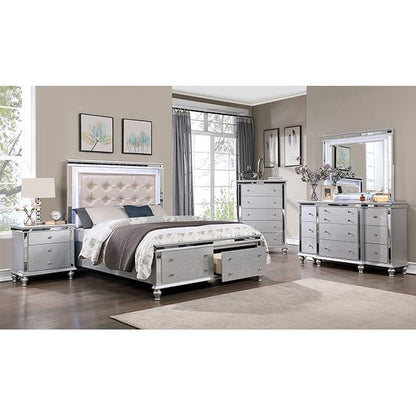  Furniture of America Bellinzona Queen Upholstered Panel Bed with Storage CM7992Q-BED IMAGE 3