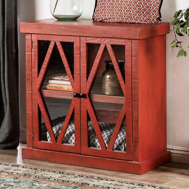  Furniture of America Accent Cabinets Cabinets EM-AC092RD IMAGE 1