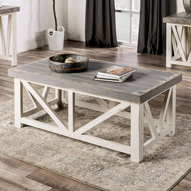  Furniture of America Halton Hills Coffee Table EM4001IV-C IMAGE 1