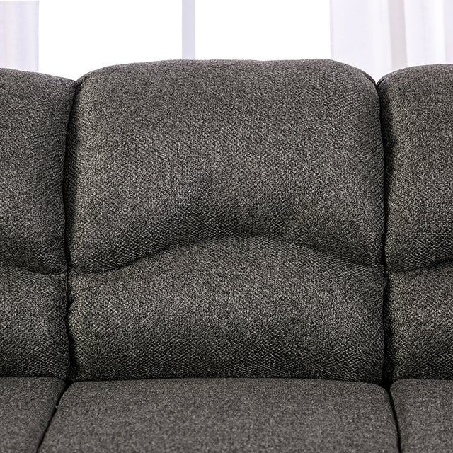 Furniture of America Meyrin Stationary Fabric Loveseat EM6720DG-LV IMAGE 7