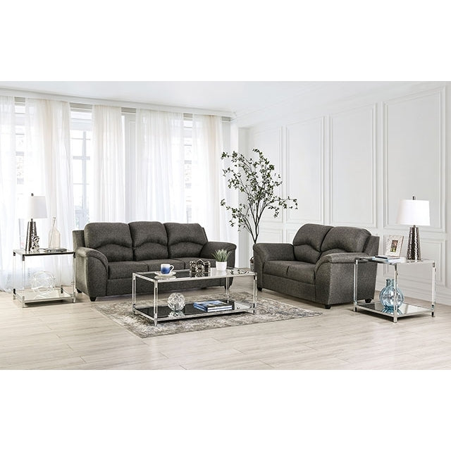  Furniture of America Meyrin Stationary Fabric Sofa EM6720DG-SF IMAGE 2