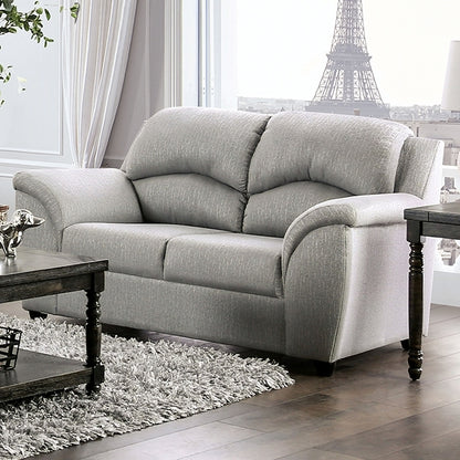  Furniture of America Meyrin Stationary Fabric Loveseat EM6720LG-LV IMAGE 1