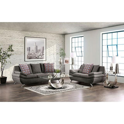 Furniture of America Sarnen EM6721DG-LV Loveseat IMAGE 2