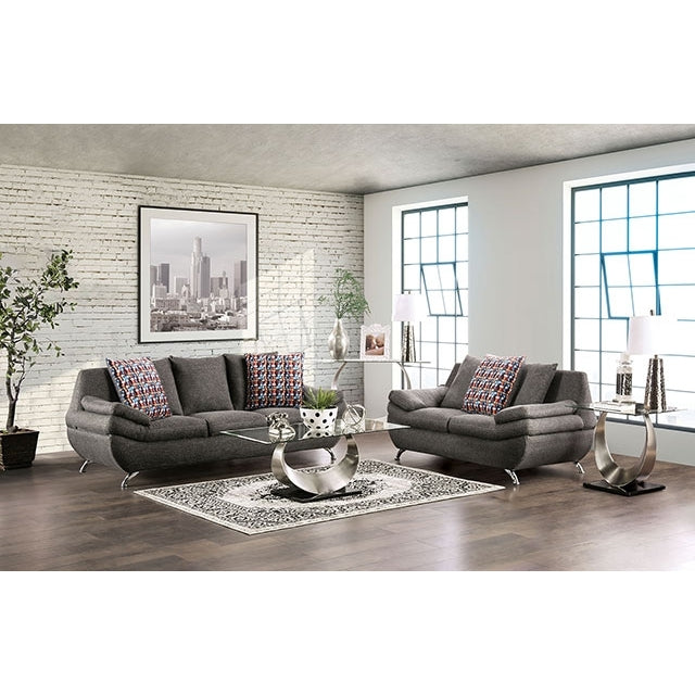  Furniture of America Sarnen Stationary Sofa EM6721DG-SF IMAGE 2