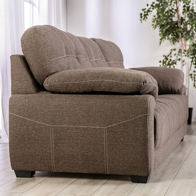  Furniture of America Canby Stationary Fabric Sofa EM6722BR-SF IMAGE 5