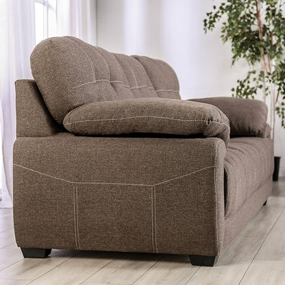  Furniture of America Canby Stationary Fabric Sofa EM6722BR-SF IMAGE 5