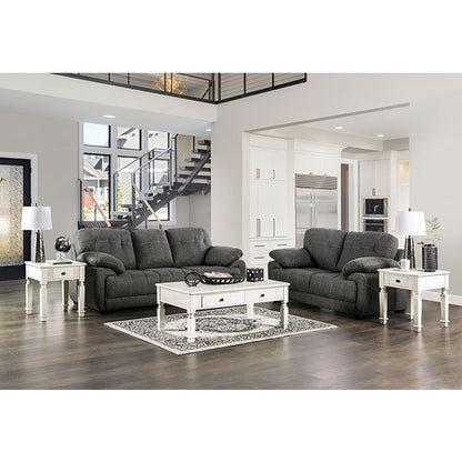  Furniture of America Canby Stationary Fabric Sofa EM6722DG-SF IMAGE 2