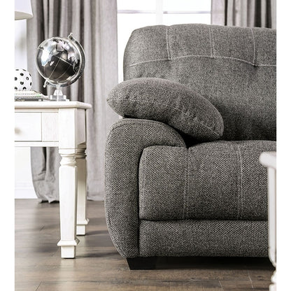  Furniture of America Canby Stationary Fabric Sofa EM6722DG-SF IMAGE 5