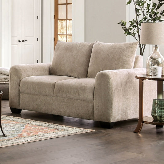  Furniture of America Dagmar Stationary Fabric Loveseat EM6723BG-LV IMAGE 1