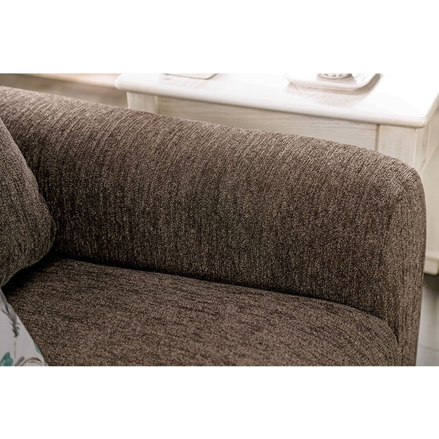  Furniture of America Dagmar Stationary Fabric Loveseat EM6723BR-LV IMAGE 4