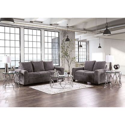  Furniture of America Dagmar Stationary Fabric Sofa EM6723GY-SF IMAGE 2