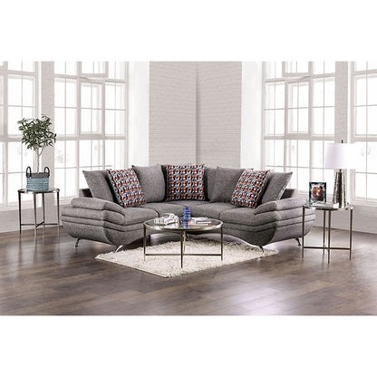  Furniture of America Reinach Fabric Sectional EM6751GY-SECT IMAGE 1