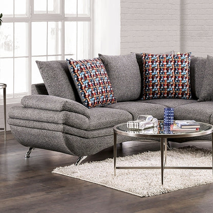  Furniture of America Reinach Fabric Sectional EM6751GY-SECT IMAGE 2