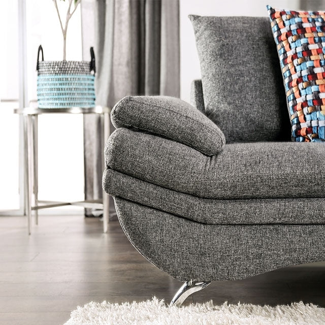  Furniture of America Reinach Fabric Sectional EM6751GY-SECT IMAGE 3
