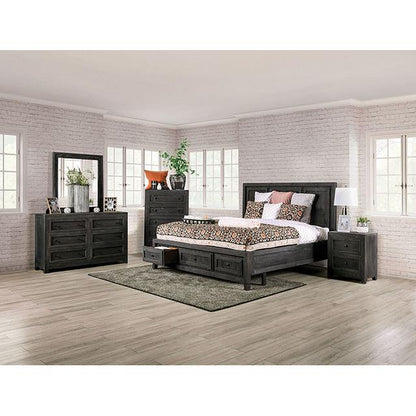  Furniture of America Oakridge 5-Drawer Chest EM7074DG-C IMAGE 2