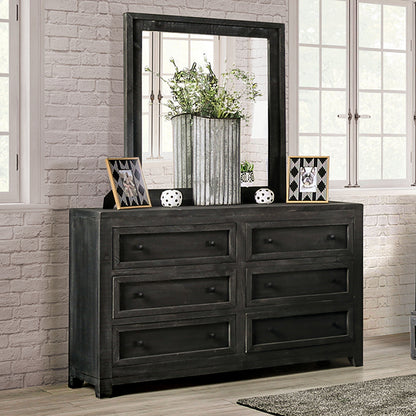  Furniture of America Oakridge 6-Drawer Dresser EM7074DG-D IMAGE 1