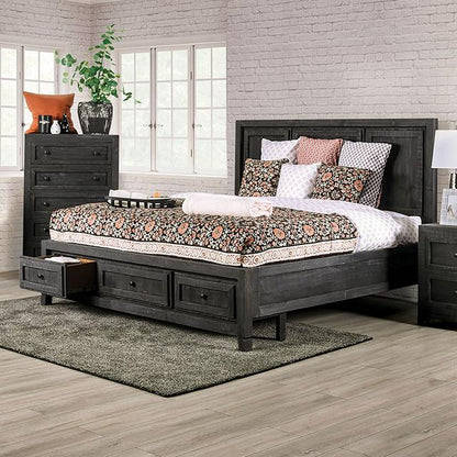 Furniture of America Oakridge EM7074DG-EK-BED E.King Bed IMAGE 1