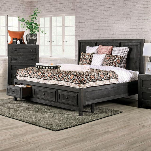 Furniture of America Oakridge EM7074DG-EK-BED E.King Bed IMAGE 1