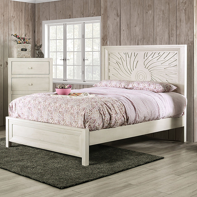 Furniture of America Geneva Queen Bed EM7080IV-Q-BED IMAGE 1