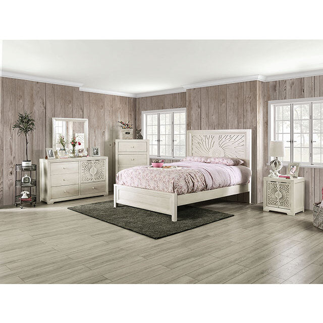  Furniture of America Geneva Queen Bed EM7080IV-Q-BED IMAGE 2