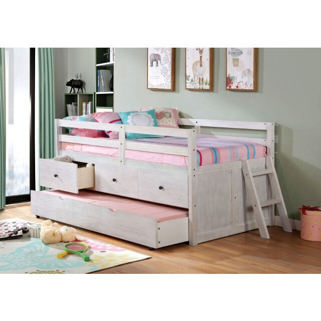  Furniture of America Anisa FOA-BK651WH-BED Twin Loft Bed IMAGE 2
