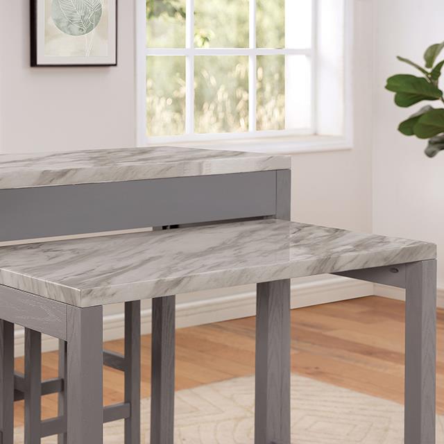 Furniture of America Whitehall FOA3544LG-PT Counter Ht. Table IMAGE 3