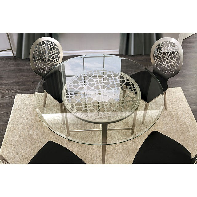  Furniture of America Round Abner Dining Table FOA3743T-TABLE IMAGE 4