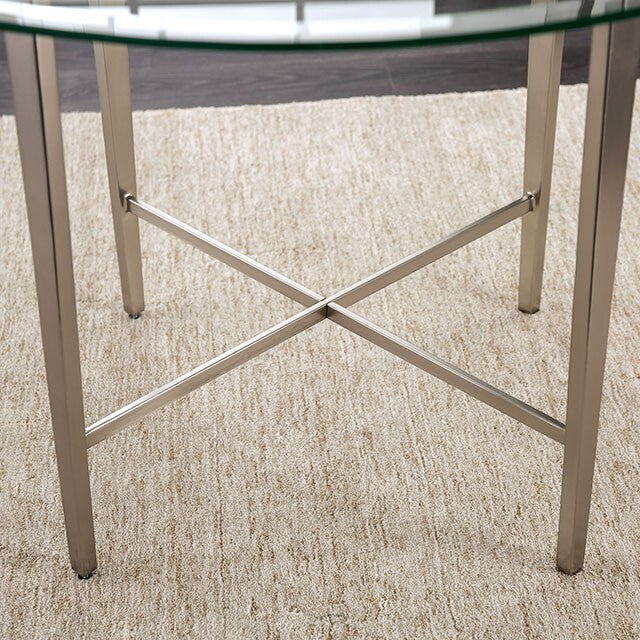  Furniture of America Round Abner Dining Table FOA3743T-TABLE IMAGE 6
