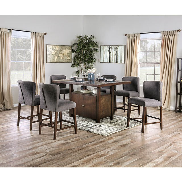  Furniture of America Macedo Counter Height Dining Table FOA3779PT-TABLE IMAGE 2