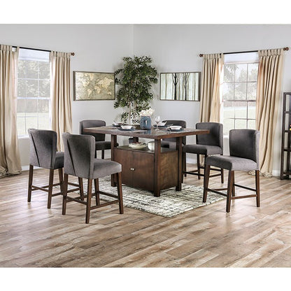  Furniture of America Macedo Counter Height Dining Table FOA3779PT-TABLE IMAGE 2