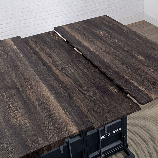  Furniture of America Esdargo Counter Height Dining Table FOA3791PT-TABLE IMAGE 4