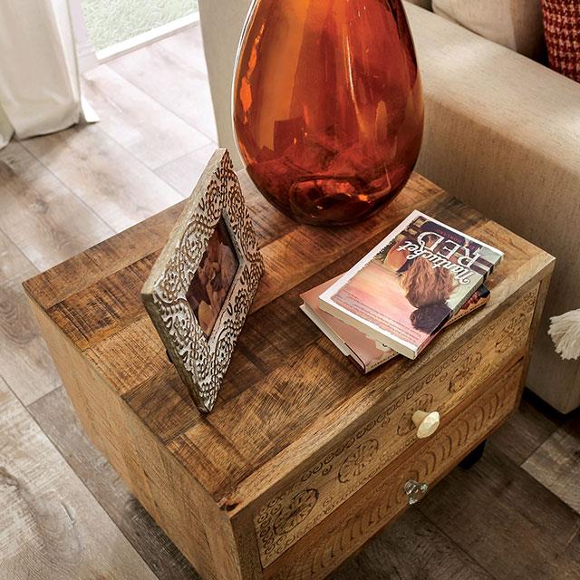  Furniture of America Blanchefleur 2-Drawer Nightstand FOA51011 IMAGE 3