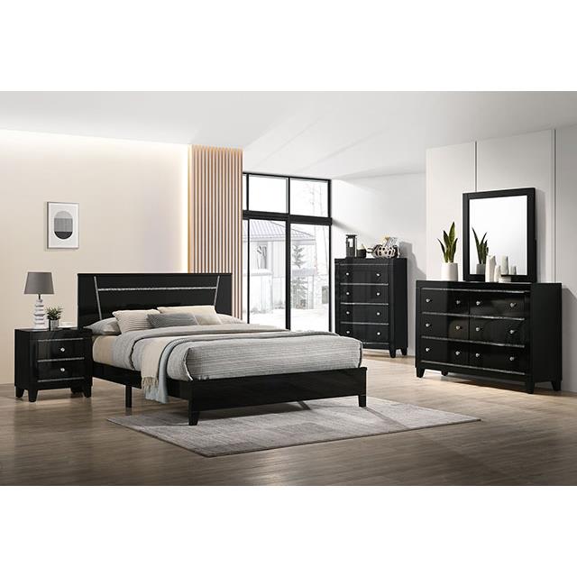 Furniture of America Magdeburg FOA7038BK-CK Cal.King Bed IMAGE 2