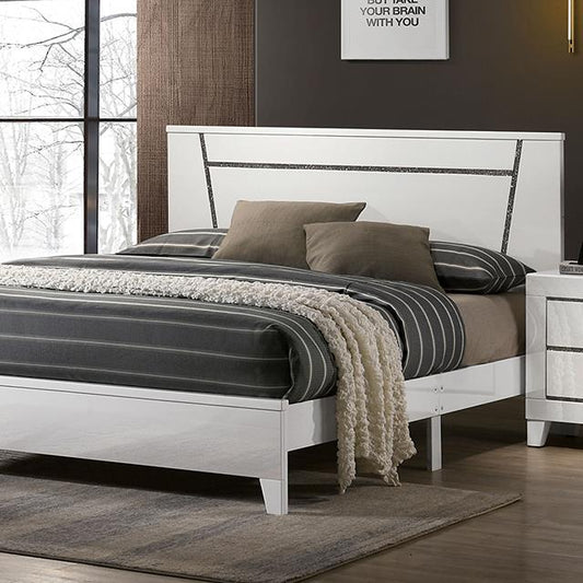 Furniture of America Magdeburg FOA7038WH-CK Cal.King Bed IMAGE 1
