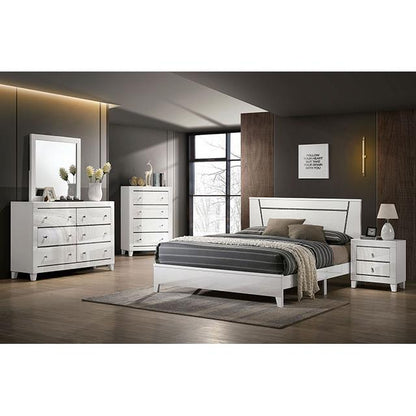 Furniture of America Magdeburg FOA7038WH-CK Cal.King Bed IMAGE 2