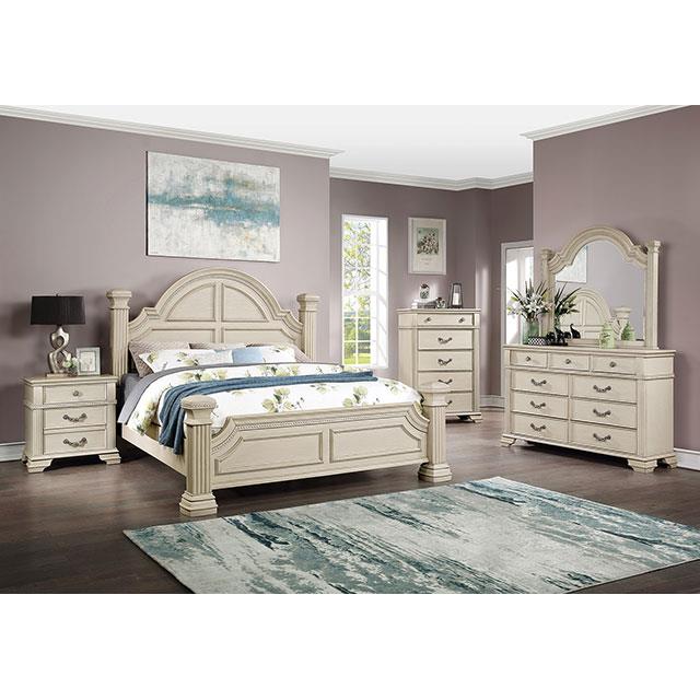 Furniture of America Pamphilos FOA7144WH-Q-BED Queen Bed IMAGE 2