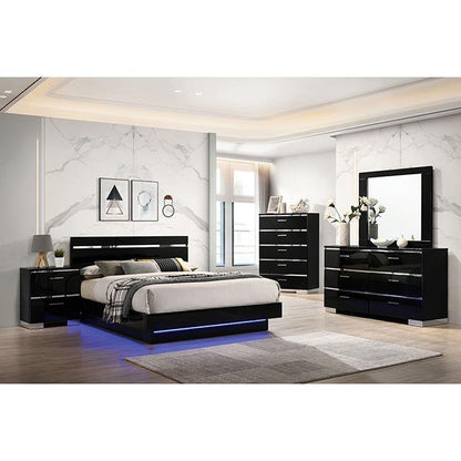Furniture of America Erlach FOA7189BK-EK-BED E.King Bed IMAGE 2