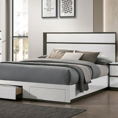 Furniture of America Birsfelden FOA7225WH-DR-Q-BED Queen Bed IMAGE 1