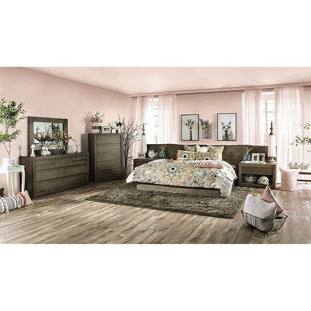  Furniture of America Bridgewater California King Bed FOA7490CK-BED+PL IMAGE 2