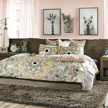  Furniture of America Bridgewater King Bed FOA7490EK-BED+PL IMAGE 1
