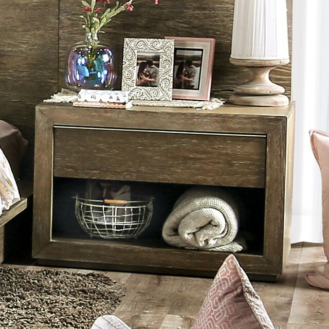  Furniture of America Bridgewater 1-Drawer Nightstand FOA7490N IMAGE 1