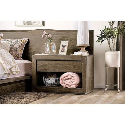  Furniture of America Bridgewater 1-Drawer Nightstand FOA7490N IMAGE 2