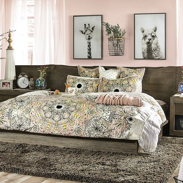 Furniture of America Bridgewater FOA7490Q-BED+PL Queen Bed w/ Panels IMAGE 1
