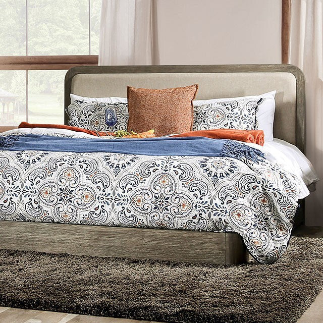  Furniture of America Watertown California King Upholstered Bed FOA7492CK-BED IMAGE 1