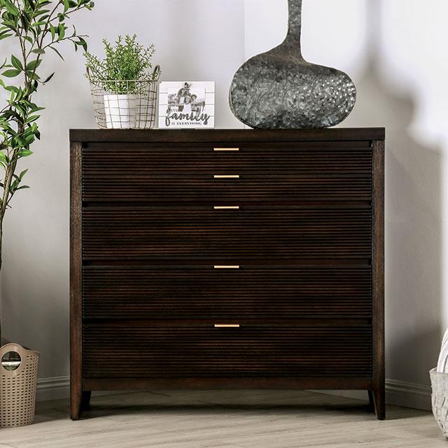  Furniture of America Laurentian 5-Drawer Chest FOA7514C IMAGE 1