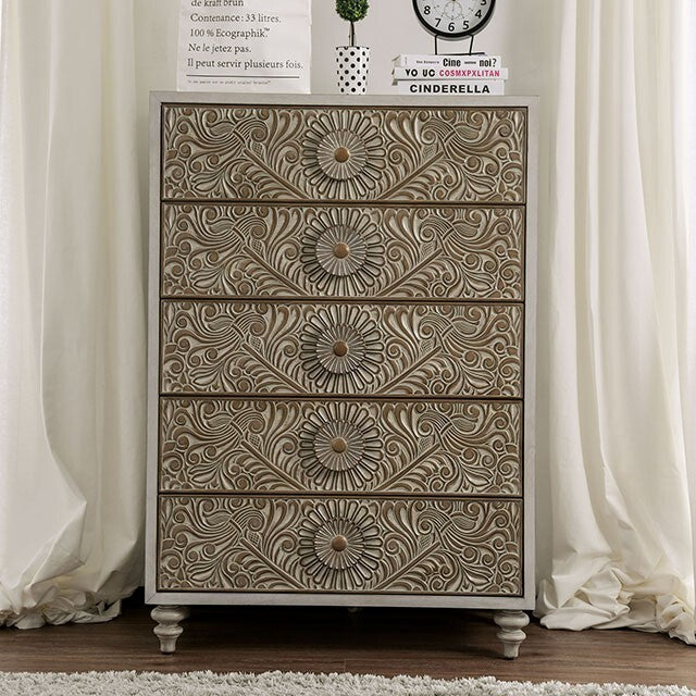  Furniture of America Jakarta 5-Drawer Chest FOA7882C IMAGE 1