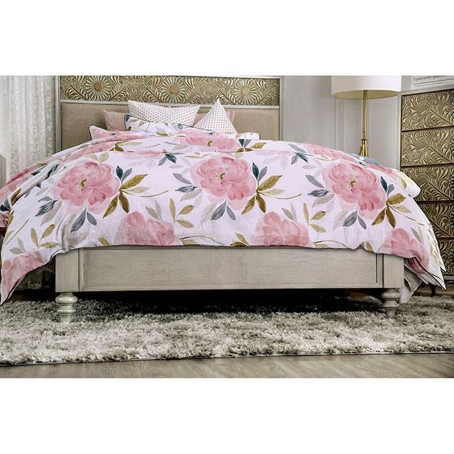  Furniture of America Jakarta Queen Upholstered Panel Bed FOA7882Q-BED IMAGE 3
