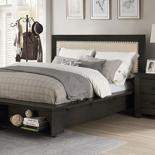  Furniture of America Sligo California King Upholstered Bed FOA7893CK-BED IMAGE 1