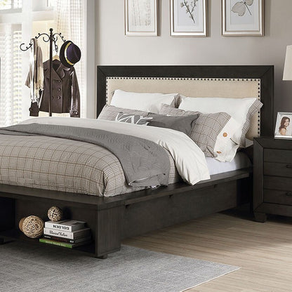  Furniture of America Sligo California King Upholstered Bed FOA7893CK-BED IMAGE 1