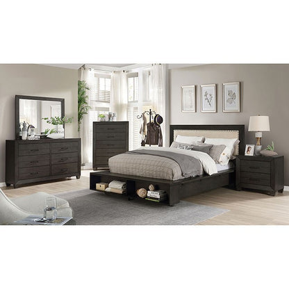  Furniture of America Sligo King Upholstered Bed FOA7893EK-BED IMAGE 2